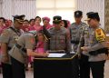 Kapolda Sulut Pimpin Sertijab Pejabat Utama Polda Sulut dan Tiga Kapolres