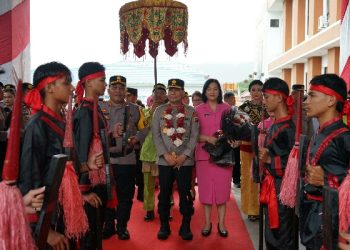 Kunker di BMR, Kapolda Sambangi Polres Bolmut