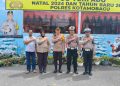 Wakapolres Kotamobagu tinjau Pos PAM setelah perayaan Tahun Baru 2025