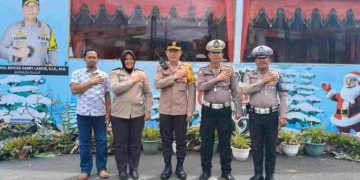 Wakapolres Kotamobagu tinjau Pos PAM setelah perayaan Tahun Baru 2025