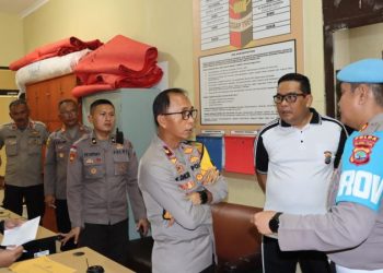 Wakapolda Sulut Periksa Senpi dan Amunisi di Polresta Manado