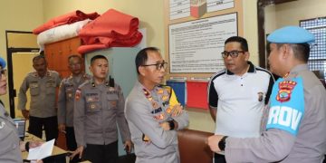 Wakapolda Sulut Periksa Senpi dan Amunisi di Polresta Manado