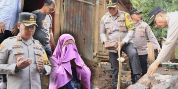 Lewat Gerakan MOTABI, Polres Kotamobagu Berikan Bedah Rumah Bagi Warga Kurang Mampu