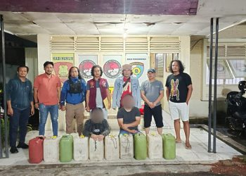 Polres Kotamobagu Gagalkan Pengiriman Ratusan Liter Cap Tikus Asal Minsel