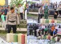 Jelang Lebaran, 150 Knalpot Racing Dimusnahkan Polres Kotamobagu