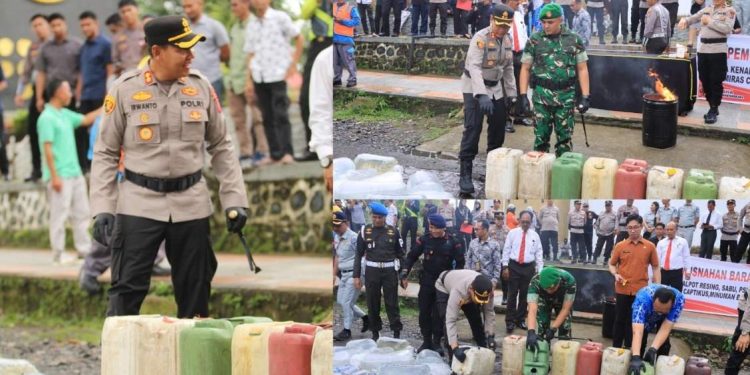 Jelang Lebaran, 150 Knalpot Racing Dimusnahkan Polres Kotamobagu