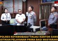 Pastikan Pelayanan Prima Bagi Masyarakat, Kapolres Kotamobagu Tinjau Kantor Samsat