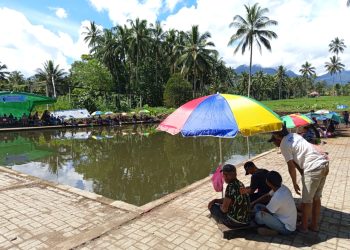 HUT Desa Ke-12, Pemdes Pinonobatuan Gelar Lomba Memancing