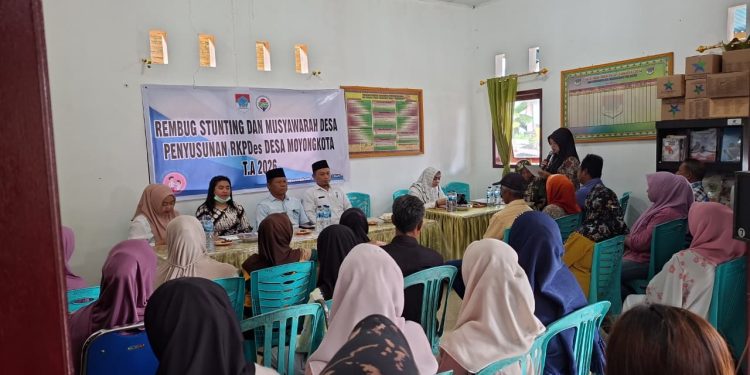 Pemdes Moyongkota Gelar Rembuk Stunting dan Musyawarah RKPDes 2026
